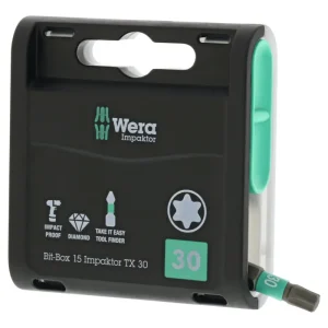 Letzte Chance Wera Bit-Box 15 Impaktor T30 x 25 mm 15er Box(Verpackungseinheit: 10Stück)