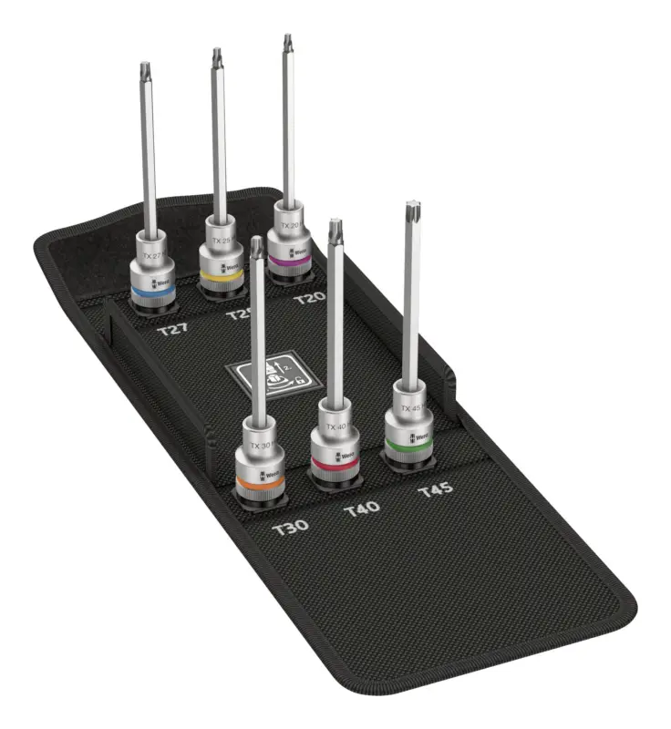 Wera Schraubendreher-Einsatz-Garnitur1/2" 6-teilig Tx Haltefunktion lang Top-Angebot