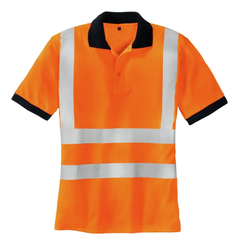Sonderaktion Texxor Warnschutz-Polo-SYLT, leuchtorange, Größe L