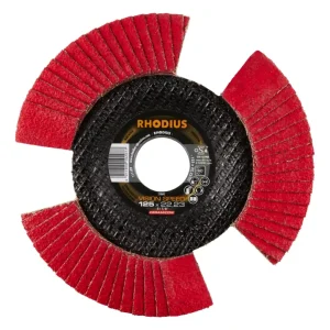 Rhodius TOPline VISION SPEED Lamellenschleifscheibe - 125 x 22,23 mm - P60 Garantierte Lieferung