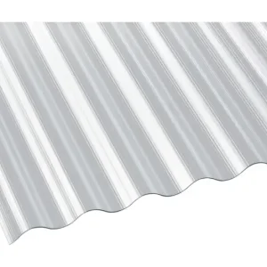 Deluxe Polycarbonat Profilplatte "Die Elefantenplatte" Gerillt Sinus 76/18 900 x 6000 x 1,4 mm - Klar Schnäppchen