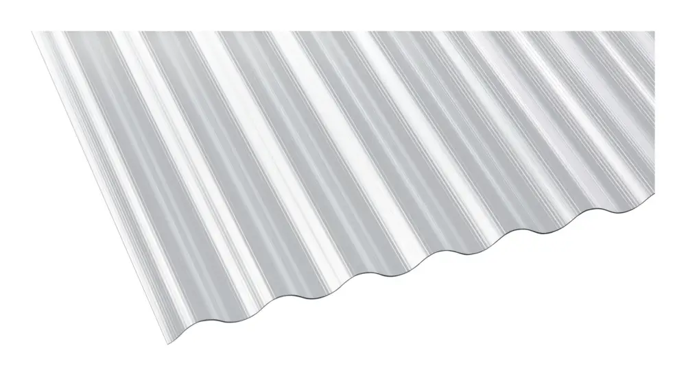Deluxe Polycarbonat Profilplatte "Die Elefantenplatte" Gerillt Sinus 76/18 900 x 6000 x 1,4 mm - Klar Schnäppchen