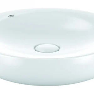 Bestpreis Grohe Essence Keramik Aufsatzschale ohne Hahnloch ohne Überlauf 450 x 450 mm - Alpinweiß mit PureGuard