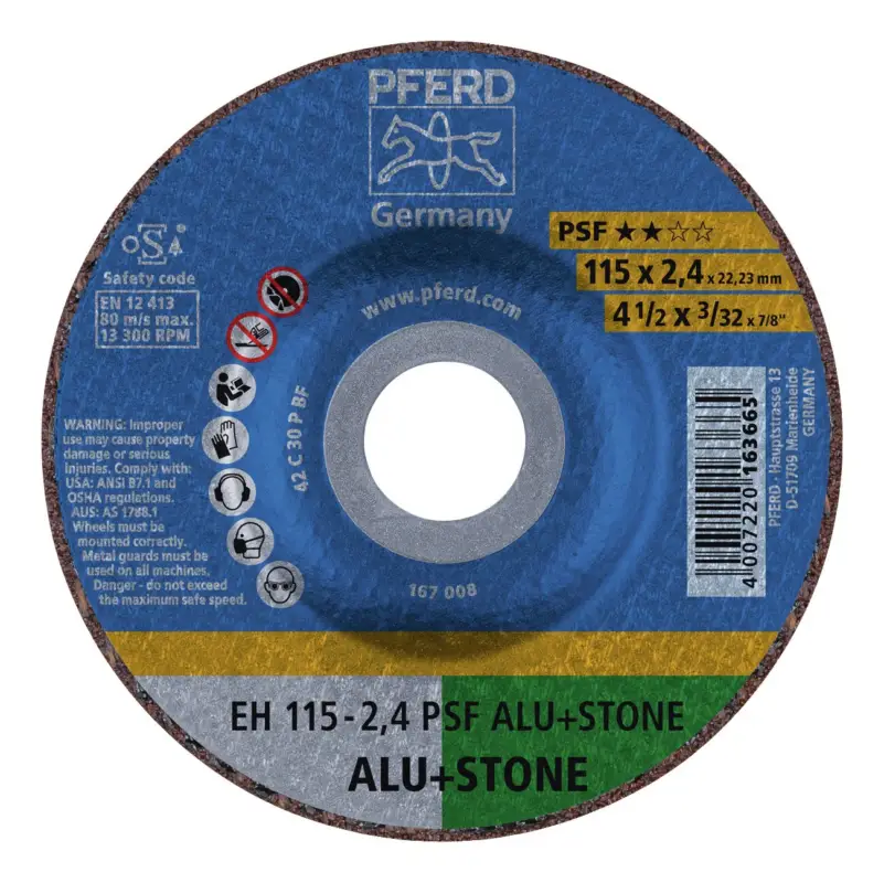 Geprüft Pferd Trennscheibe C30PPS gekröpft 125 x 2,4 mm