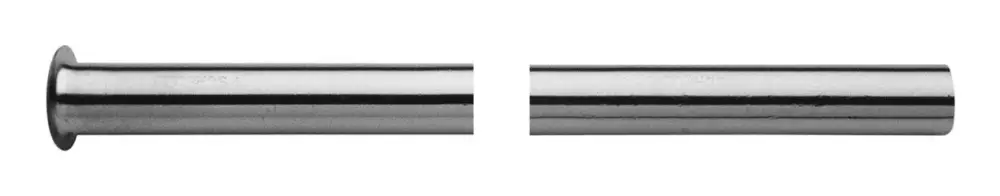 Neuheit ASW Metallwaren Kupferrohr 12 x 500 mm, verchromt, einerseits 1/2" Bördel