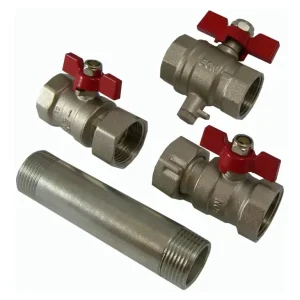 Deltamess Einbausatz 3/4" (3/4") x110mm, 2 KH-Verschraubungen Nur Heute