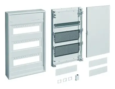 Hager Kleinverteiler Aufputz 3 x 12TE Kunststoff IP30 REG 305 x 515 x 96,5 mm geschloßen Geprüft