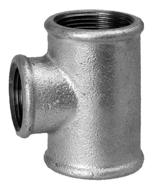 Hermann Schmidt T-Stück 130 DN 32 x 25, 1 1/4"x1", reduziert, I/I/I, verzinkt Schneller Versand