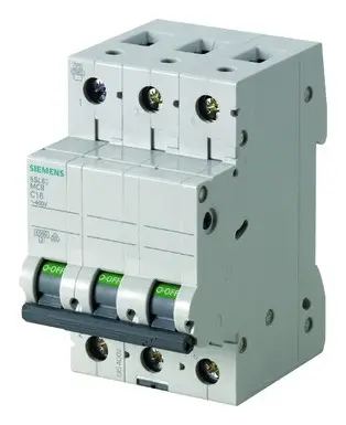 Schnäppchen Siemens Leitungsschutzschalter UC B 32A 3p 400V 6 kA 3TE 50 Hz Zusatzeinrichtungen möglich