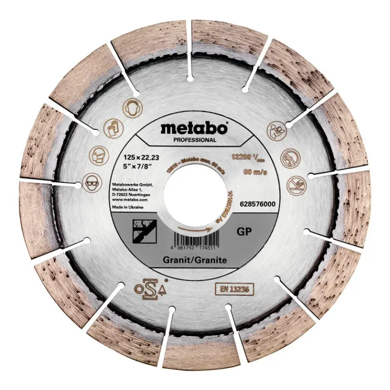 Bestpreis Metabo Diamant-Trennscheibe 125 x 22,23 mm Granit professional