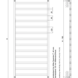 Top-Preis Corpotherma Venus Badheizkörper 1710 x 600 mm mit Mittenanschluss - Signalweiß