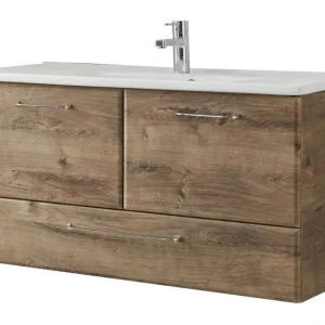 Jetzt Bestellen Pelipal 943 Filo Rustico Komplett-Set Waschtischunterschrank Keramikwaschtisch 1000 mm - Eiche Ribbeck quer