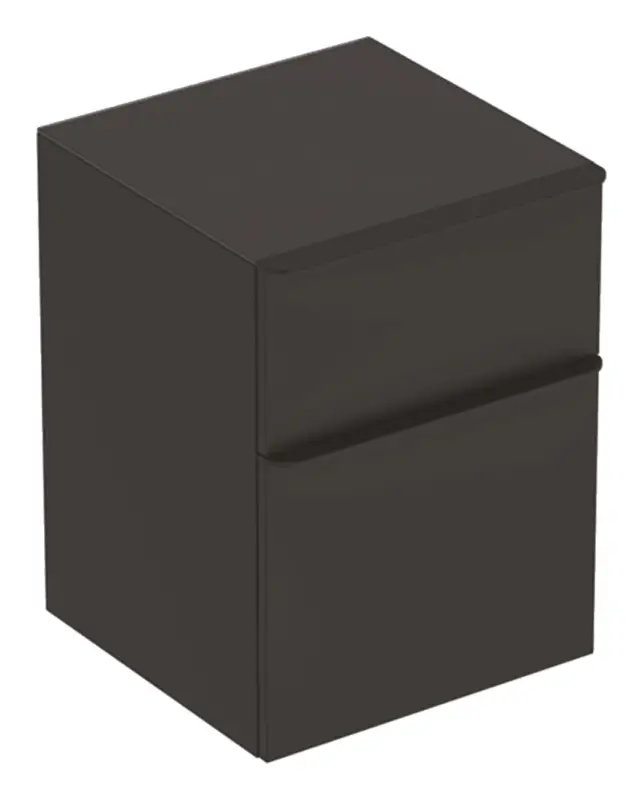 Abverkauf Geberit Smyle Square Seitenschrank 2 Schubladen 450 mm x 470 mm x 600 mm - Lava matt