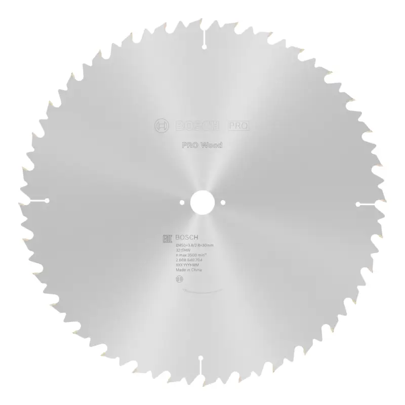 Bosch Pro Wood Kreissägeblatt, 450 x 3,8 x 30 mm, 32 Zähne, für Netz-Tischkreissägen Preiswert