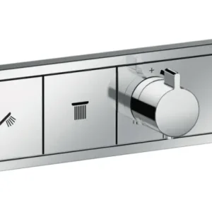 Solange Der Vorrat Reicht Hansgrohe RainSelect Thermostat für 2 Verbraucher Unterputz - Chrom