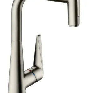 Abverkauf Hansgrohe Talis Select M51 Einhebel-Küchenmischer 300 2jet mit Ausziehbrause und sBox - Edelstahl Finish