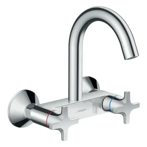 Hansgrohe Logis M32 2-Griff Spültischarmatur 1jet Highspout - Chrom Neue Kollektion