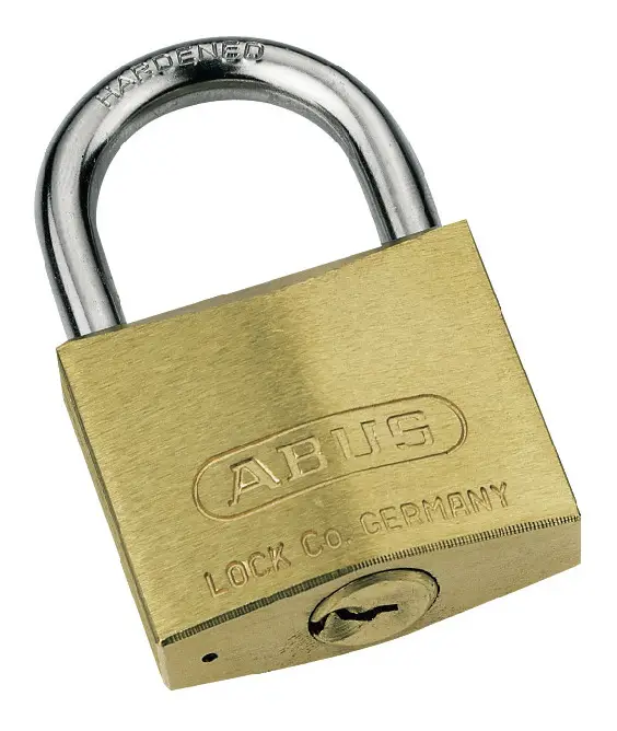 ABUS Vorhangschloss Messing 85/60 versch. mit Etikett Neu Im Sortiment