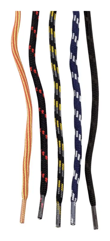 Super-Preis Barth Schnürsenkel, 120 cm, rund, schwarz-rot(Verpackungseinheit: 6Paar)