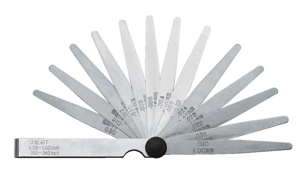 Forum Präzisions-Fühlerlehre 13 Blatt 0,05-1 mm Stahl Preisreduziert