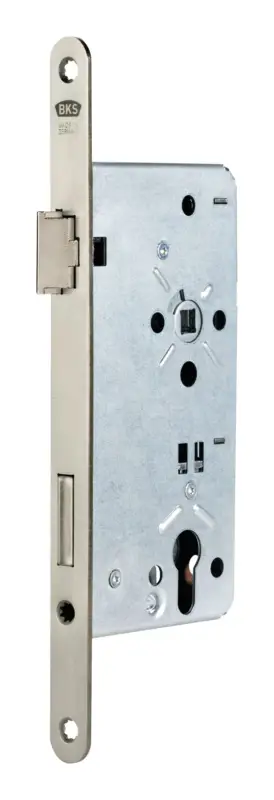 BKS Haustür-Einsteckschloss, PZ, 55/92/10,2ktg, falz, B-24, mit Wechsel DL, nickelsilber Mega-Angebot