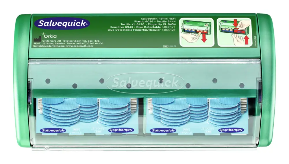 Salvequick Pflasterspender detektierbar, 2 x 35 Pflaster Direktkauf