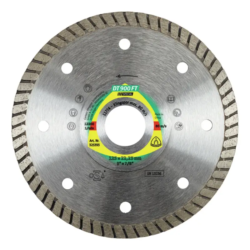 Preiswert Klingspor Diamant-Trennscheibe DT900FT 125 x 22,23 mm
