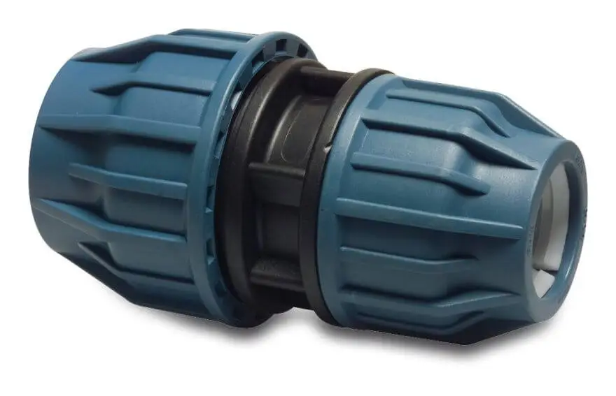 Preisreduziert Bevo PP Klemm Reduzierkupplung 40 x 32 mm 16 bar Schwarz/Blau DVGW/KIWA/WRAS