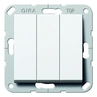 Abverkauf Gira Wipptaster reinweiß 3S Unterputz System 55 IP20