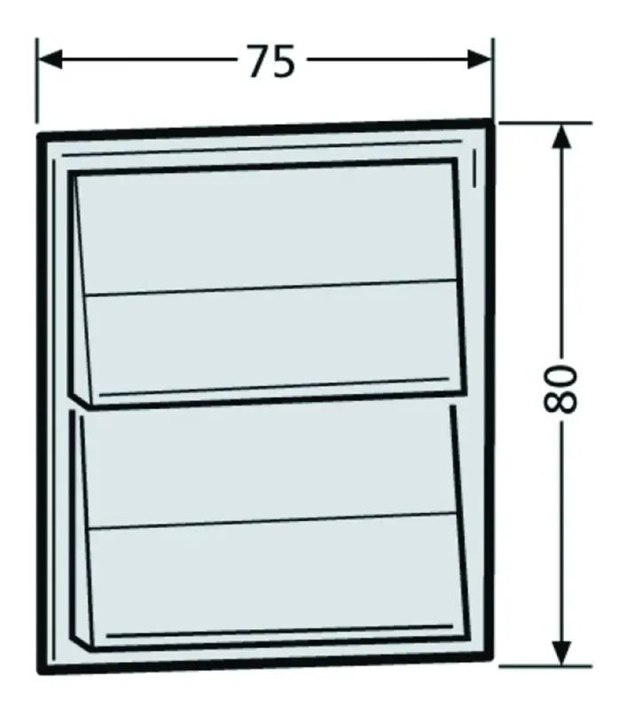 Markenware Renz Klingel/Lichtmodul 2RT weiß B75xH80mm systemunabhängig