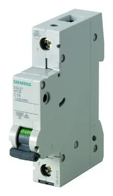 Siemens Leitungsschutzschalter UC B 10A 1p 400V 6 kA 1TE 50 Hz Zusatzeinrichtungen möglich Garantierte Lieferung