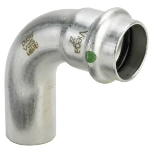 Viega Bogen Sanpress Inox 2316.1 22 mm, 90 Grad, Stahl nichtrostend, SC-Contur Zertifiziert
