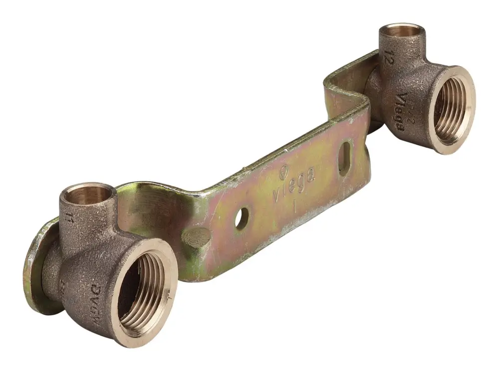 Must-Have Viega Montageeinheit Gemini 94476.0 15 mm xRp 1/2 x 150 mm, Rotguss