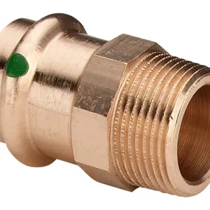 Viega Übergangsstück Sanpress 2211 15 mm xR 3/4, Rotguss oder Siliziumbronze, SC-Contur, Mehrkant Solange Der Vorrat Reicht