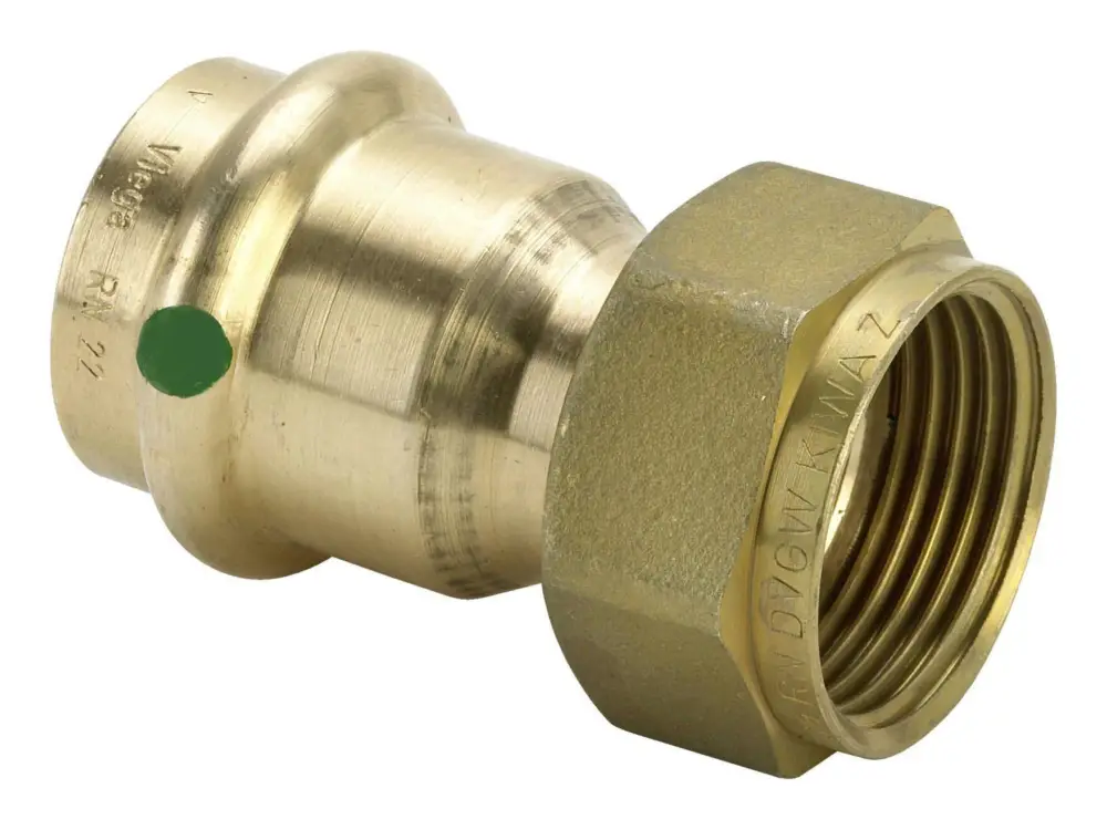 Jetzt Kaufen Viega Verschraubung Sanpress 2263 18 mm xG 3/4, Rotguss oder Siliziumbronze, flachdichtend, SC-Contur