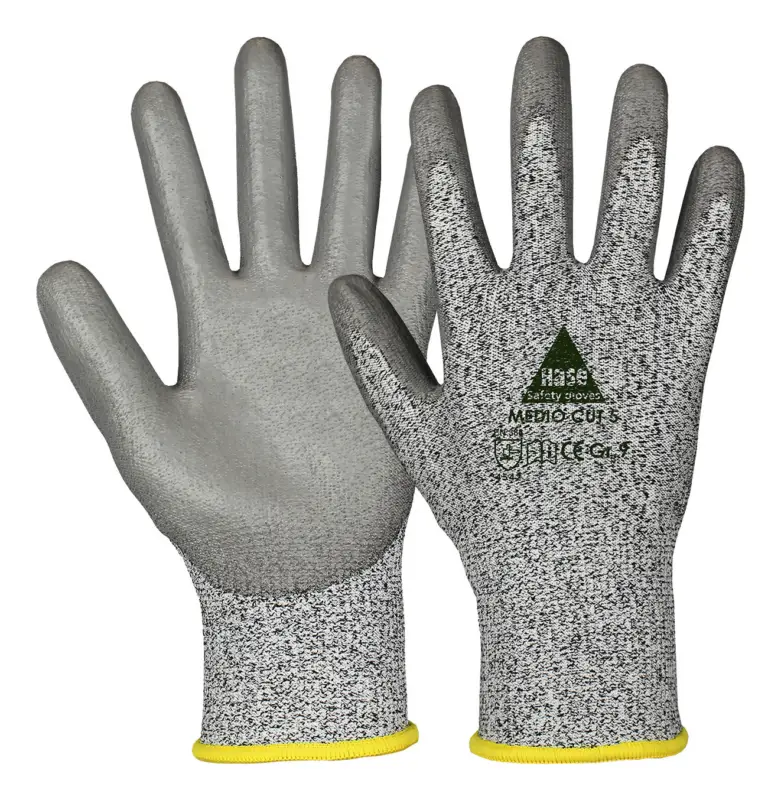 Hase Safety Schnittschutzhandschuh Medio Cut5 PU-beschichtet Gr.10(Verpackungseinheit: 10Paar) Super-Preis