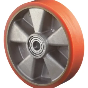 Neu BS Rollen Polyurethanrad200mm Guss-Polyamid / Aluminium mit Kugellager