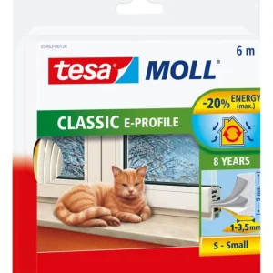 Tesa E-Profil-Dichtung weiß 6m x 9 mm 5463(Verpackungseinheit: 10Stück) Top-Preis