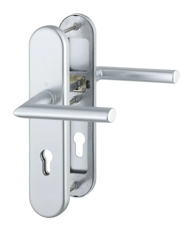Hoppe Sicherheits-Drückergarnitur 1140 / 3331 / 3410 SS LL ES1 F1 8 PZ -72 41-46 Online Kaufen