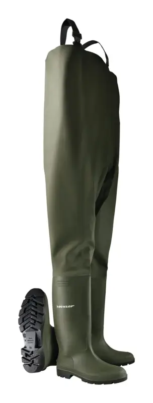 Dunlop Wathose Pricemastor, grün, Größe 43 Highlight