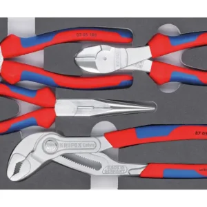 Knipex Zangen-Set Basic Chrom 4-teilig Schaumeinlage Top-Angebot