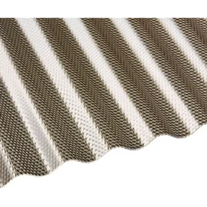 Deluxe Polycarbonat Profilplatte "Die Elefantenplatte" Wabe Sinus 76/18 1045 x 4000 x 2,6 mm - Bronce Finale Aktion