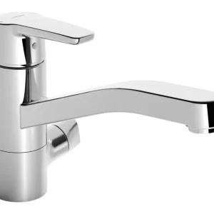 Hansa Hansapolo Spültisch-Einhand-Einlochbatterie mit Geräte-Absperrventil Ausladung 216 mm Markenprodukt