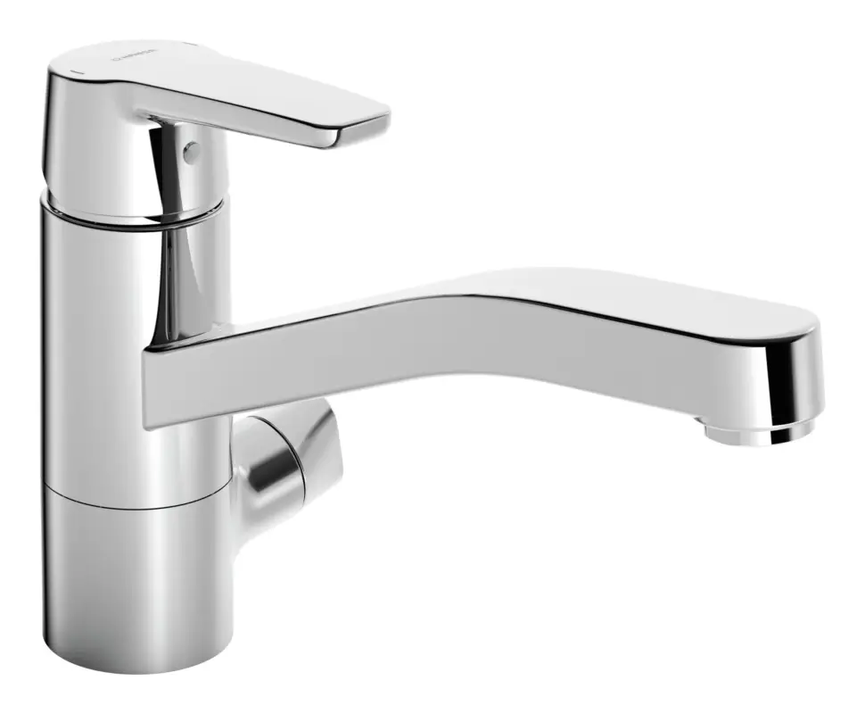 Hansa Hansapolo Spültisch-Einhand-Einlochbatterie mit Geräte-Absperrventil Ausladung 216 mm Markenprodukt