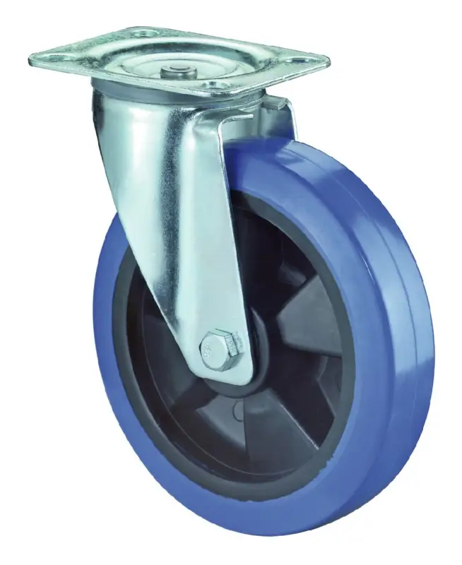 Wochenendangebot BS Rollen Lenkrolle blau Kunststofffelge L400.B61.200