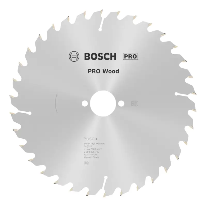 Meistverkauft Bosch Pro Wood Kreissägeblatt, 216 x 2,6 x 30 mm, 34 Zähne, für Netz-Tischkreissägen