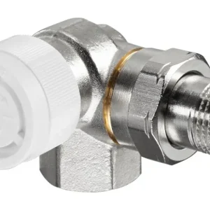 Saisonangebot OVENTROP Thermostatventil AV 9 Winkeleck links DN 15 PN 10 M 30 x 1,5 Messing - vernickelt