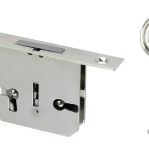 Finale Aktion JuNie Riegeleinsteck Schloss 25 mm Stulp vernickelt