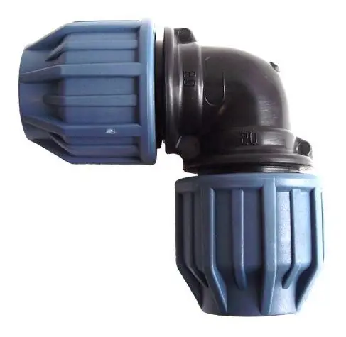 Bevo PP Klemm Winkel 90° 20 mm 16 bar 16 bar Schwarz/Blau DVGW/KIWA/WRAS Preisknaller