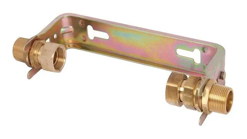 Sale Schlösser Wasserzähler-Bügel 2250 1" Qn 2,5, Stahl, verzinkt, waagerecht, Verschraubung